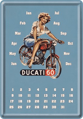 Postal 10x14 cms. Ducati Pin up