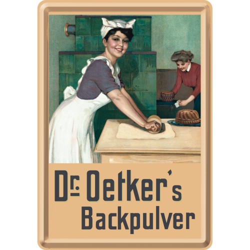 Postal 10x14 cms. Traditional Brands Dr. Oetker -