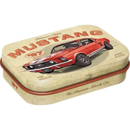 Cajita Mints 6x9,5x2 cms. Ford Mustang - GT 1967