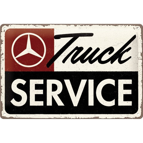 Placa de metal 20x30 cms. Daimler Truck - Service