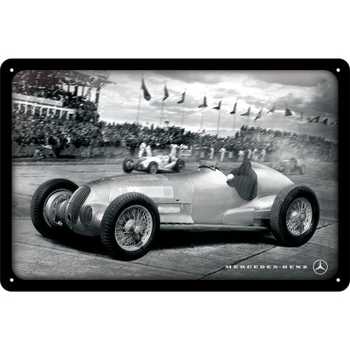 Placa de metal 20x30 cms. Mercedes-Benz