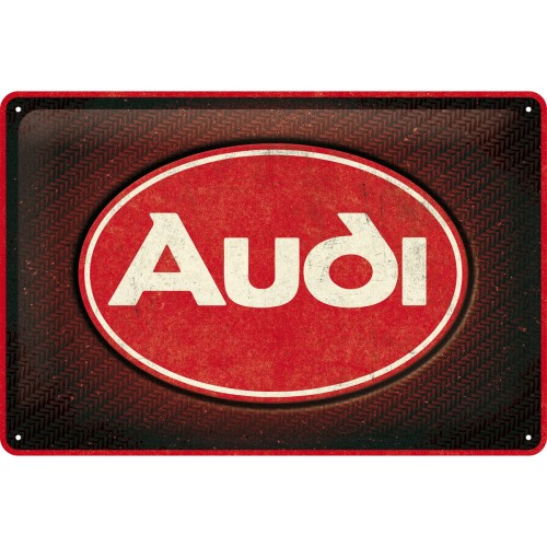 Placa de metal 20x30 cms. Traditional Brands Audi