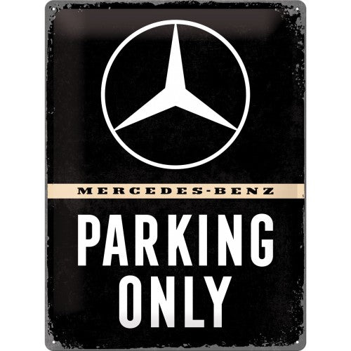 Placa de metal 30x40 cms. Mercedes-Benz