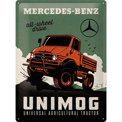 Placa de metal 30x40 cms. Mercedes-Benz